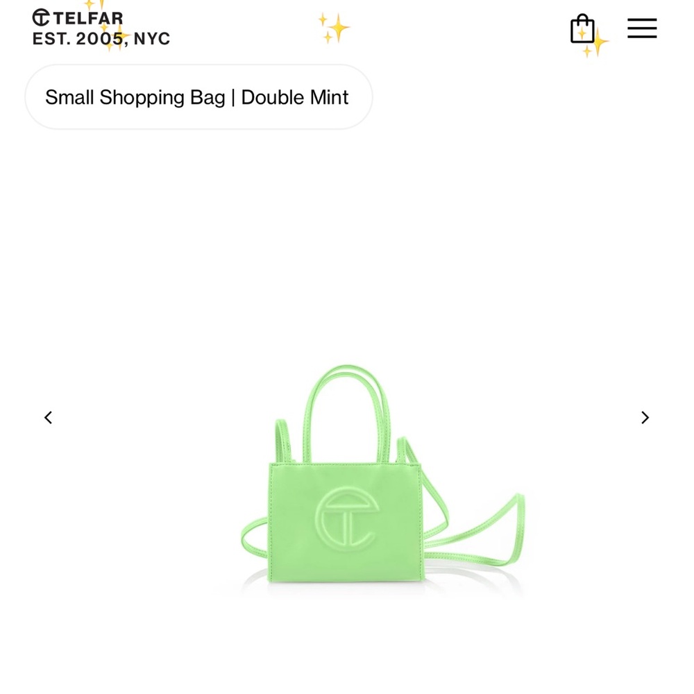 Telfar Double Mint Mini Bag